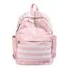 Mochila retro estilo americano de estrellas y rayas, adecuada para estudiantes de secundaria y preparatoria, una mochila ligera y casual para niñas, perfecta para la escuela y el uso diario