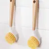 Cepillo para ollas multifuncional de mango largo para uso doméstico, cepillo para lavar platos no grasoso, cepillo de limpieza quitamanchas de cocina, venta al por mayor del fabricante
