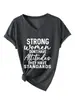Las mujeres fuertes no tienen Camiseta de Mujer de Cuello en V Spot Simple Versátil Manga Corta Amazon eBay