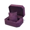 Caja de embalaje octagonal para reloj de superfibra, tela de terciopelo superfibra, pulsera de alta gama, joyería, caja de regalo de embalaje para jade, alta gama