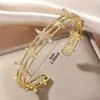 Pulseras Populares de Estrella de Amazon Transfronterizas Europeas y Americanas, Diseño de Nicho, Sensación de Alta Gama, Pulseras Versátiles de Joyería para Mujer al por Mayor