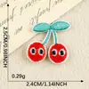 Pegatina de Bordado Mini Estilo Coreano DIY Creativo Pequeño Libro de Llaves Cereza Original Escudo Pegatina de Tela