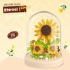 Senbao 611050 Caja de Música de Té de Flores Juguete de Ensamblaje Infantil Compatible con Bloques de Construcción de Juguete de Alta Calidad Regalo de Flores Venta al por Mayor