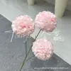 3 Bolas de Flor de Pascua Nieve, Bolas de Crisantemo, Flores de Tenis de Mesa, Flores Artificiales Falsas, Arreglos de Boda, Adornos de Escritorio, Accesorios de Fotografía