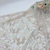 Tejido de Encaje de Malla, Accesorios para Ropa, Bordado con Hilo de Algodón Trenzado, Gasa de Malla Bordada, Encaje Pequeño Floral de Seda de Leche, Venta Directa del Fabricante