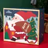 Caixa de Presente de Natal Vermelha com Bolinhas e Tampa, Cachecol, Buquê, Boneca, Caneca Térmica, Lembrança Prática de Luxo