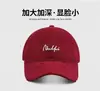 Nueva Gorra de Béisbol Rosa Estilo Coreano para Mujer con Ala Ancha, Adecuada para Circunferencia de Cabeza Grande, Hace que la Cara Parezca Más Pequeña, Versátil, Gorra de Béisbol con Letras para Hombre, de Moda