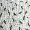 Tela de Chifón Estampada a Cuadros Arrugados 100g Tela de Plumas Pequeñas Tela Estampada para Vestido Camisola de Mujer Transfronterizo