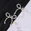 Cordones de Cinta al por Mayor Organza Chifón Encaje Transparente Estilo Ballet Estilo Coreano Hebilla de Perla Cuerda de Cordón para Zapatos Blanco Roto