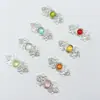 Botones de Palanca con Patrón de Nube Metálicos para Hanfu, Estilo Dinastía Ming y Song, Parche de Piedra Ojo de Gato, Cuello Alto, Hombro de Nube, Moda China, Botones Plateados