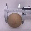 Madera Maciza Madera Haya Bola Redonda Tronco Color Madera Bola Grande Bola Pintada Cuentas de Madera Hecho a Mano DIY Punto Perforable