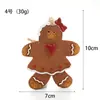 Buscando Hombre de Jengibre Pequeño Colgante de Resina de Madera Decoraciones para Árbol de Navidad Adornos Colgantes Colgante Simulado de Galleta Pequeña