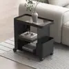 Carrito Móvil Creativo Estilo Lujo Ligero para Sala de Estar, Sofá Moderno para el Hogar de Hierro Forjado, Mesa de Centro Simple, Estante de Almacenamiento, Mesita de Noche