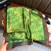 Bufanda de seda a rayas de primavera y verano, nueva moda, bufanda de satén de seda artificial, bufanda cuadrada de seda morera de 70 cm, chal protector solar, venta al por mayor