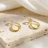 Soporte para espiral de mosquitos integrado, simple y minimalista, clip para oreja sin perforación para mujer, pendientes de aro invisibles pequeños y exquisitos, modernos y versátiles