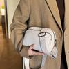 Bolso bandolera pequeño transfronterizo de comercio exterior, color sólido, moderno para mujer, 2024 nuevo, moda para dama, versátil, de hombro, pequeño, cuadrado