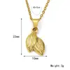 Yilengcai acero de titanio oro de 18k collar mujer ins personalidad moda lujo alto sentido cadena de clavícula colgante venta al por mayor