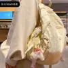 Chaveiro Criativo de Letra com Óleo e Bolinhas Coloridas Flutuantes Delicadas, Adequado para Meninas, Argola de Chaveiro de Bolsa de Casal