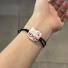 Versão Coreana Fofo Laços de Cabelo para Melhor Amigo Ins Celebridade da Internet Corda Kt Par de Elásticos Pequenos Par Presente para Namorado Estudante Laços de Cabelo