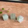 Ágata Cubo Espaciadores Accesorios DIY Seda Dorada Jade Flor de Durazno Pulsera Jade DIY Hecho a Mano con Cuentas Flor de Durazno