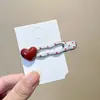 Pinza para el pelo de lunares de dopamina para mujer, Pinza lateral dulce y versátil, Pinza Bb linda, Pinzas de colores para flequillo y cabello, Pasador de moda