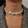 Fabricante de Joias de Pérola Moda Europeia e Americana Colar de Pérolas Irregulares Acessórios de Roupa Sexy Personalizados para Mulheres