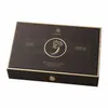 Caja de Empaque Tónico Dorado Negro Marrón Oscuro de Ginseng Americano, Caja Vacía de Regalo con Estampado en Caliente en Relieve de Papel Especial, Personalizable