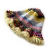Gorro de Pescador Rayado con Gradiente de Color Personalizado Hermano Gato Falda Estilo Coreano Gorro de Lana de Color Contrastante Gorro de Pescador Gorro de Punto de Felpa
