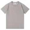Camiseta Masculina de Manga Curta 220g, Camiseta Masculina Elegante de Manga Curta com Gola Redonda, Sensação Fresca, Camiseta Solta de Manga Curta Antibacteriana 7A Solona, Marca Tendência