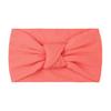 Diadema de Verano de Estilo Nuevo Europeo y Americano para Niños, Color Sólido para Bebé, Nailon Anudado de Ala Ancha, Diadema Suave Anudada de Doble Capa