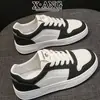Zapatos de Mujer de Piel de Vaca con Suela Blanda, No Cansan, Zapatos Blancos de Suela Gruesa para Mujer, Tenis Deportivos Casuales para Estudiantes Nuevos, Otoño 2026