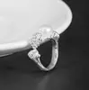 Plata S925 Diseño Antiguo Accesorios Hanfu Joyería de Perlas en Spray Collar Escalonado Anillo Aretes Juego de Tres Piezas