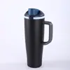 Novo Copo de Carro Owala Mesmo Estilo 40oz com Alça Aço Inoxidável 304 Copo Térmico Portátil para Carro Copo de Gelo Frio