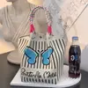 Bolsa de Mão Tricotada Estilo Novo Japonês e Coreano Portátil Trabalho Passeio Grande Capacidade Tote Pequena Bolsa Quadrada