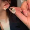 Pendientes de Plata 925 con Cierre de Mariposa, Diseño de Flores Super Hada Primavera y Verano para Mujer, Pendientes Versátiles de Moda de Alta Gama, Pendientes de Temperamento de Lujo Ligero al por Mayor
