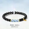 Pulseira de Cristal Branco Tipo Gelo Transfronteiriça, Pulseira de Contas Estabilizadora de Humor, Joia Empilhável Feminina de Design de Nicho