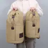 Mochila Deportiva de Lona Personalizada, Bolsa Tipo Barril, Mochila para Computadora de Viaje, Bolsa para Hombre, Bolsa Casual para Viaje y Escuela, Bolsa de Cosméticos