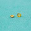 Prata de lei S925 cor ouro antigo mini azul 3mm espaçador pulseira enrolada acessórios DIY corda de mão material de joia de prata