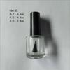 Fornecimento de 5ml10ml15ml transparente redondo esmalte de unha garrafa de plástico esmalte conjunto de garrafa de vidro esmalte de unha garrafa
