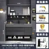 Conjunto moderno e inteligente de mueble de baño con lavabo integrado, tocador de baño, conjunto de mueble con lavabo, lavabo de pie