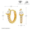 Pendientes de Plata de Ley S925 Más Vendidos Moda Gota de Agua Circonita Incrustada Adornos para Orejas Versátil Nicho Lujo Ligero Joyería de Plata de Gama Alta
