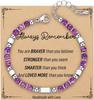 Pulsera para Pareja Estilo Bohemio Nueva Transfronteriza de 4MM Pulsera de Acero Inoxidable con Piedra Natural Cuentas Turquesa Zebra Rosa