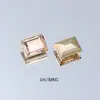 Cristal Dongzhou 8*10 Rocas Medianas Azúcar Cristalizado Pedrería para Uñas Rectangular Ángulo Recto Cubo de Azúcar Fondo Puntiagudo Brillante Vidrio K9 Accesorios para Uñas