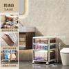 Estante de almacenamiento multicapa para libros, papelería, refrigerios, debajo del escritorio de oficina, armario de almacenamiento de artículos diversos, tipo cajón