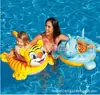Anillo Flotador Inflable de PVC para Asiento de Agua Nuevo de Verano Anillo Flotador con Cabeza de Animal Inflable para Bebé Anillo Flotador para Niños