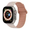 Adequado para Apple Watch com Pulseira de Silicone Magnética Costurada Applewatch Gerações Se1-9 Ultra Universal