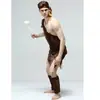 Disfraces Salvajes de Halloween para Hombres y Mujeres Estampado de Leopardo Indio Piel de Tigre Disfraces Indígenas Disfraces de Danza Africana