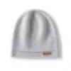 Chapéu de Tricô de Caxemira Pura Outono e Inverno Linha Única Masculino À Prova de Frio Chapéu Baotou Versátil Chapéu de Confinamento Chapéu Frio