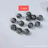 Cuentas espaciadoras de plata 999 vintage de Shanxi, anillos corredizos, accesorios de terrón de azúcar, adornos culturales y artísticos para DIY