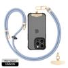 Cordão para Celular Pendurado no Pescoço Transversal 8mm Tira Trançada Corda Curta para Pulso Capa de Celular Cadeia de Cordão Atacado Fábrica
